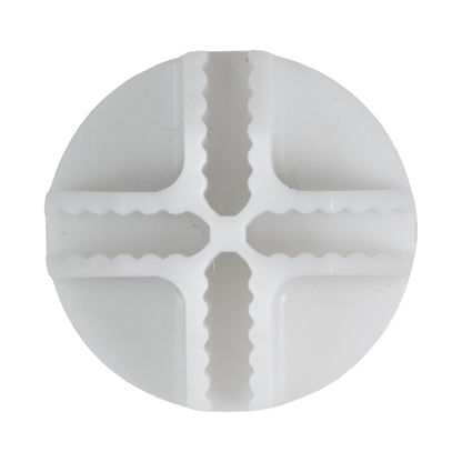 White half-snap ball insert with four molded arms