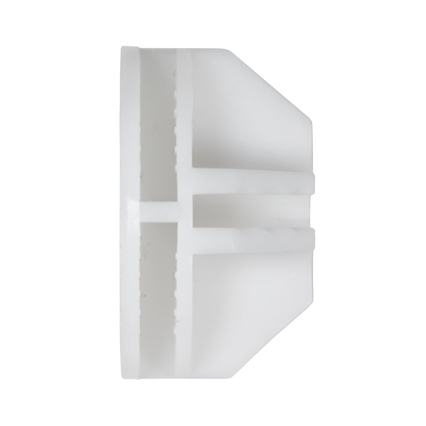 White half-snap ball piece with interlocking side tabs
