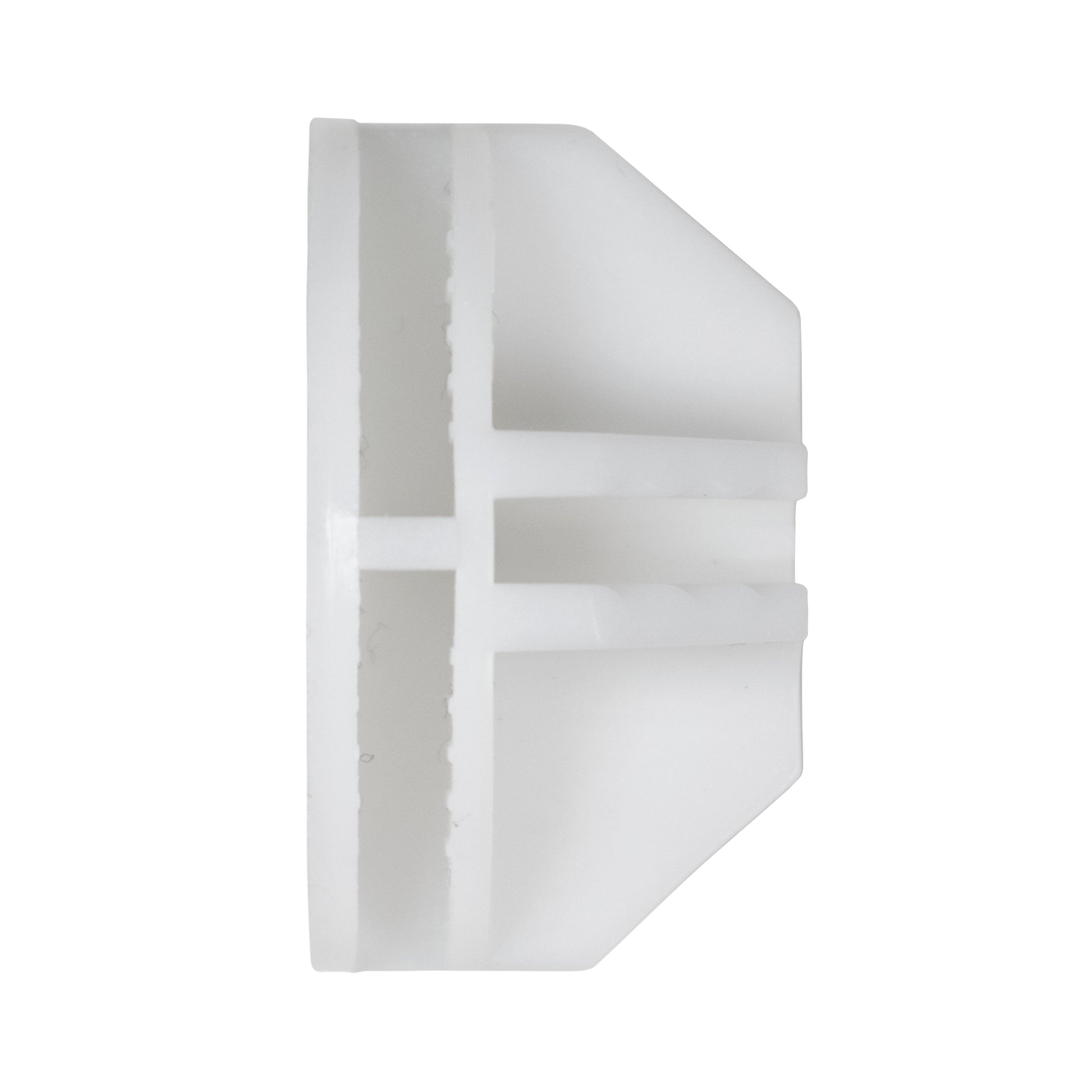 White half-snap ball piece with interlocking side tabs