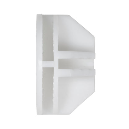 White half-snap ball piece with interlocking side tabs