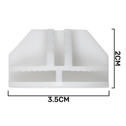 White half-snap ball base, dimensions 3.5 cm x 2.5 cm