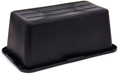 Mixing Tub 90L black plastic container with raised rim and sturdy base