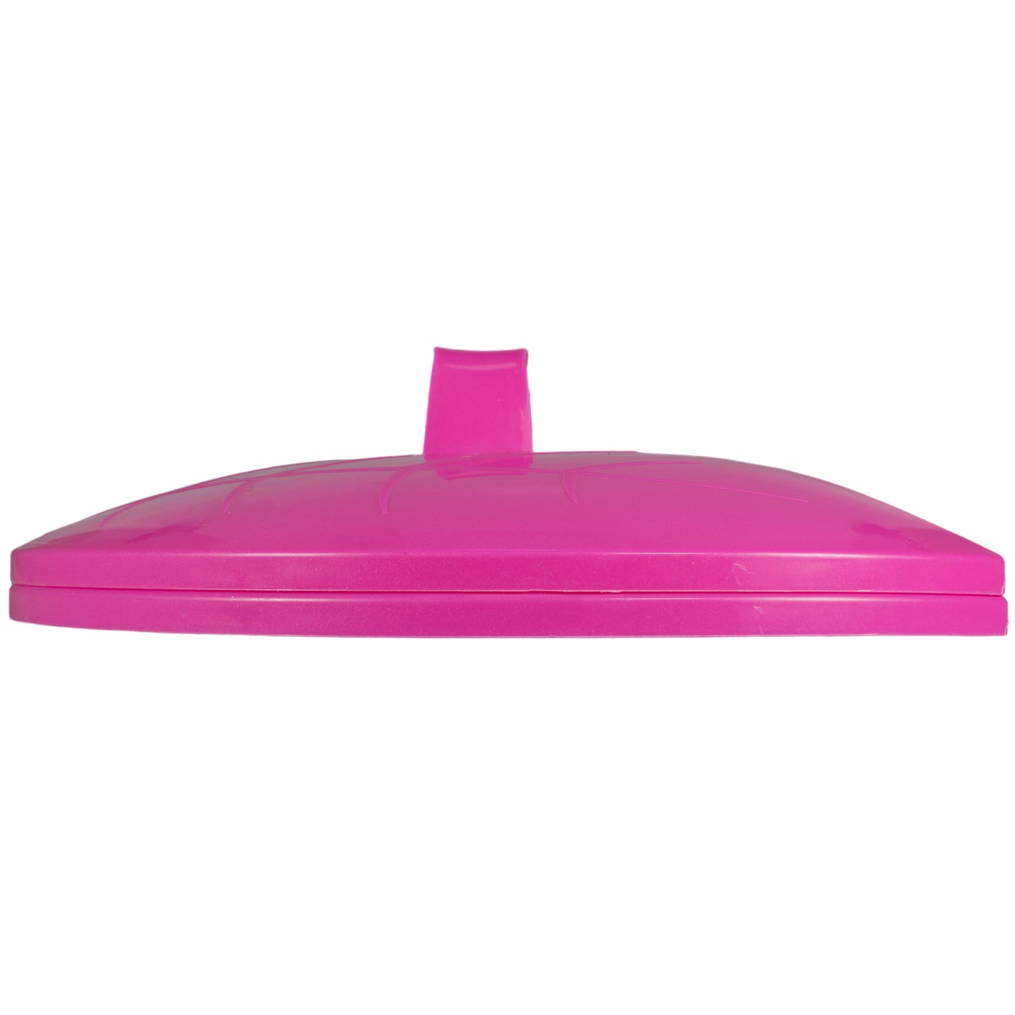 Pink leaf grab garden cleaning scoop side profile with raised handle