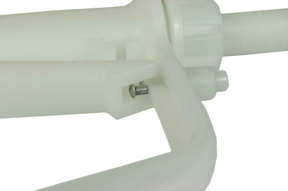 Fuel gun white barb inlet connection, 3/4" hose barb fitting