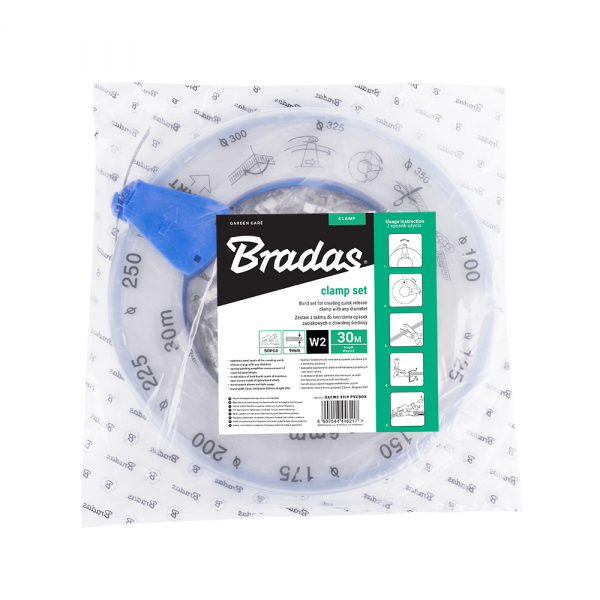 A2 Hose Clip Tape PVC box set in sealed bag with blue hose clip tape
