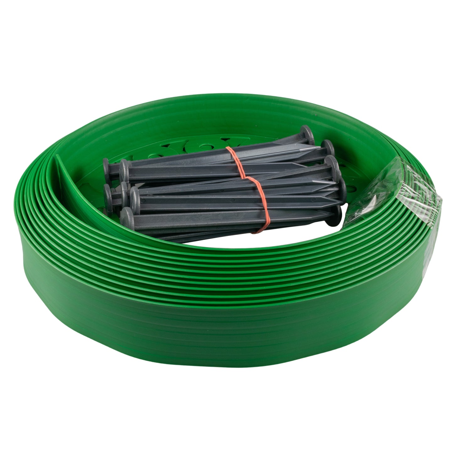 Green Easy Border lawn edging set, 60mm x 10m roll with metal pegs