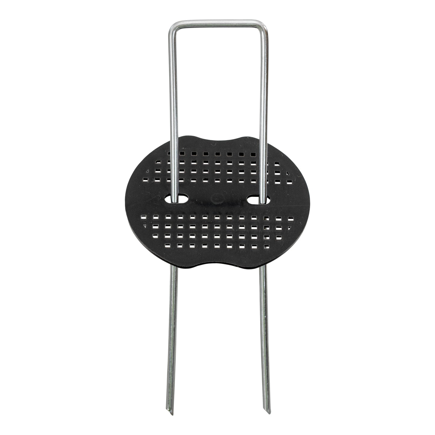 Black peg washer with two metal stakes
