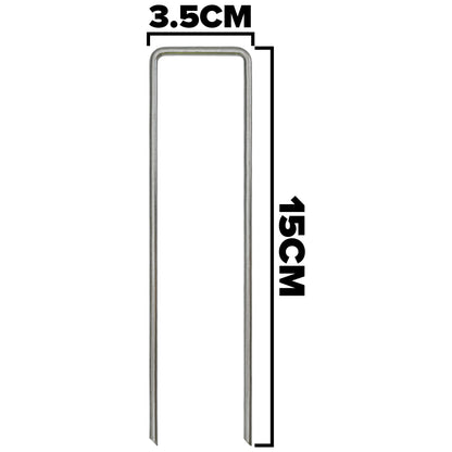 Single stake size diagram: 3.5 cm width, 15 cm length