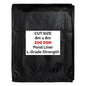 Pond liner L-grade, 8m x 8m, black 200 GSM