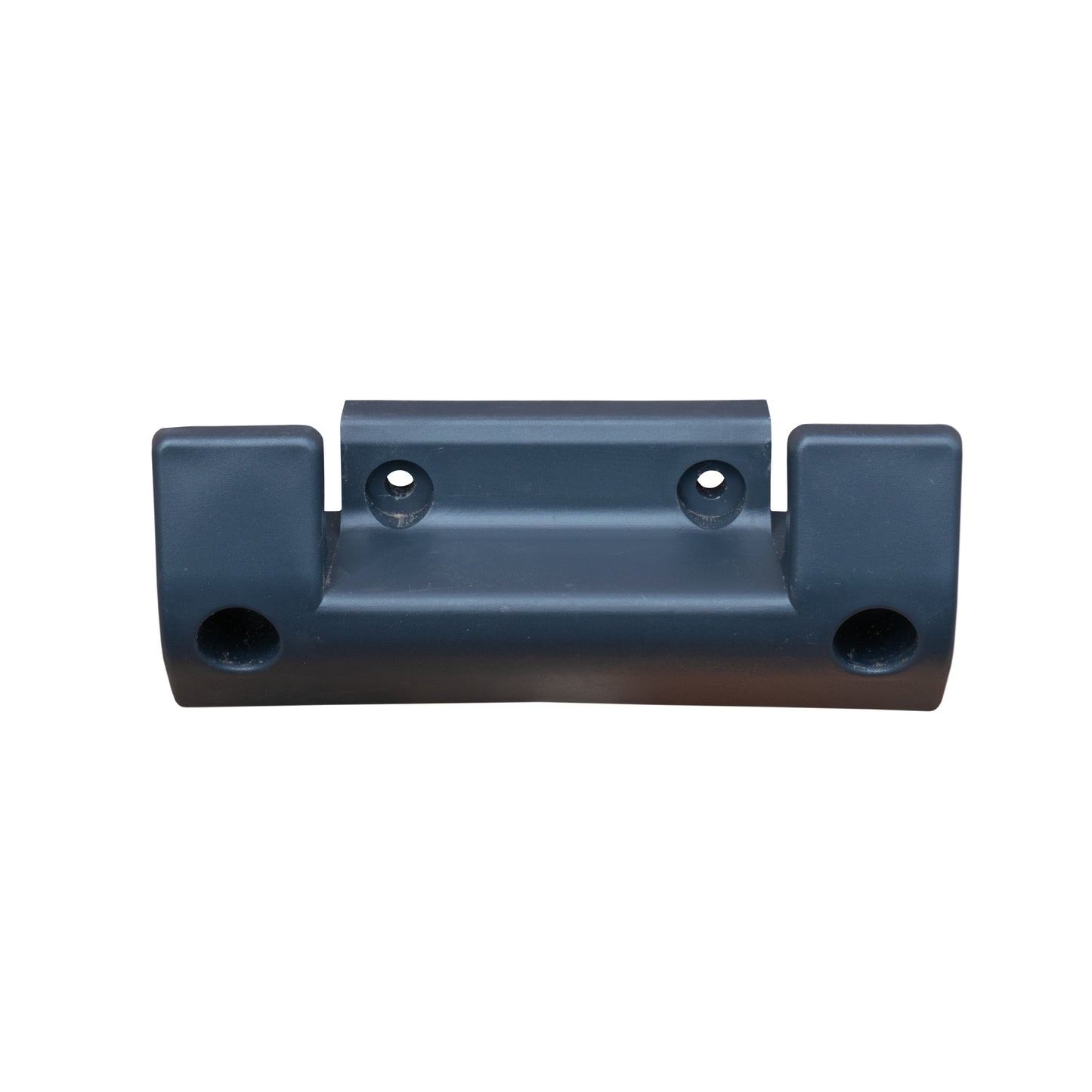 Hose reel wall bracket back plate with two screw holes and side ports