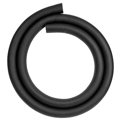 16mm braided fuel/oil hose loop, black rubber, coiled for easy storage
