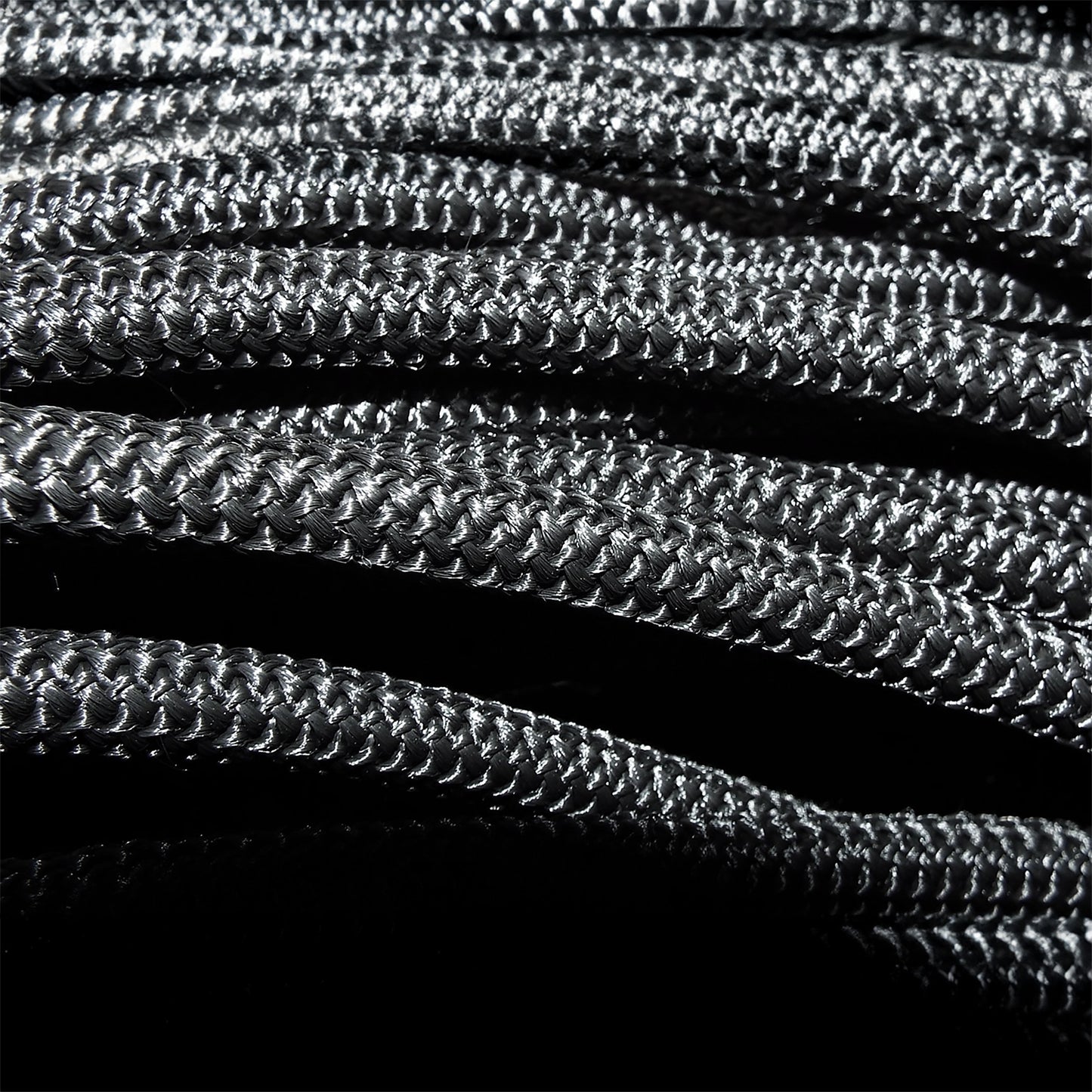 10mm bungee rope weave close-up, braided texture detail