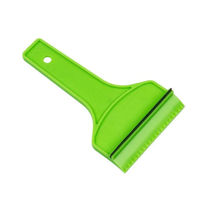 Best4Trade-Retail ice scraper with squeegee, green handle and blade