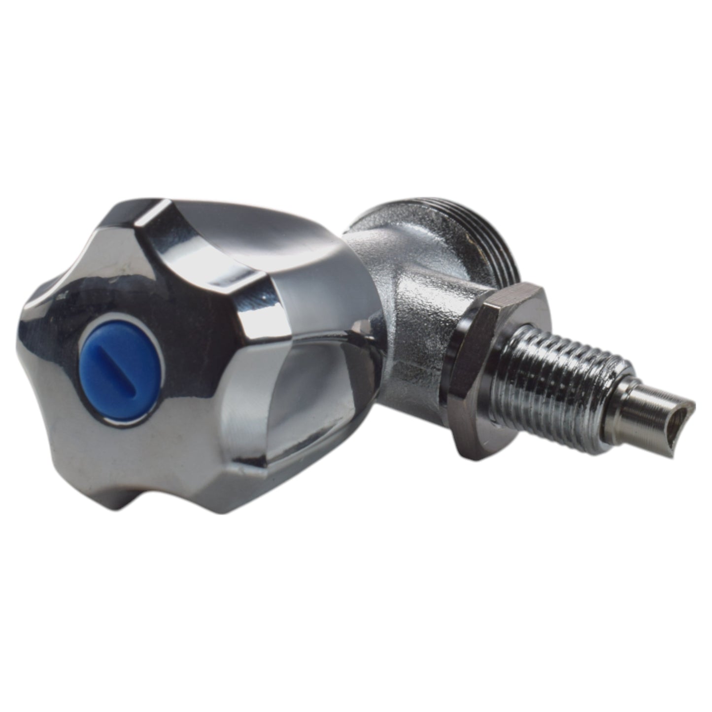 13mm barb tap full kit: blue-topped valve handle with male threaded outlet connector