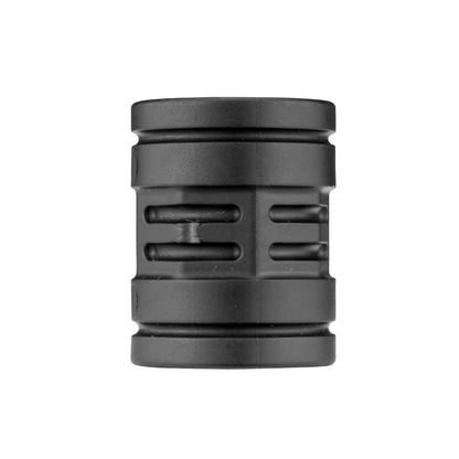 PP socket 1/2" BSPF black body with grip ridges and two parallel slots