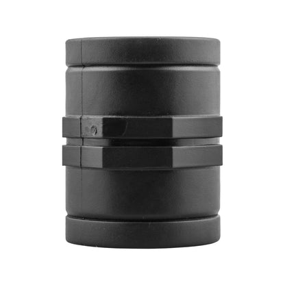 PP Socket 1.5" BSPF black coupling with ribbed grip bands