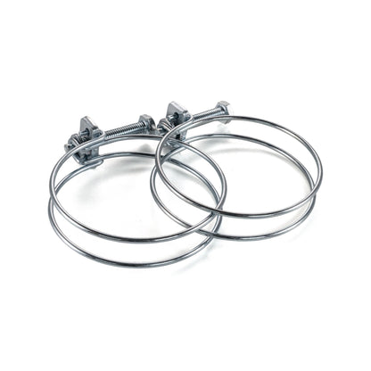 2 Doppel-Drahtclips aus Metall zum Sichern der 32-mm Schlauchverbindung