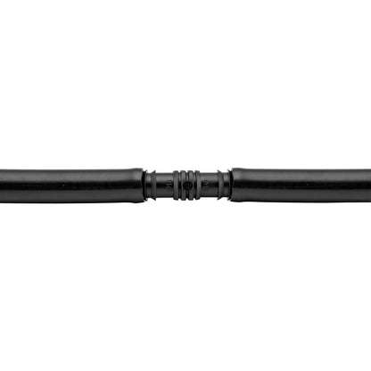 Schwarzes 1/2" Barb-Verbindungsstück zwischen zwei Rohrenden, mittlere Kupplung