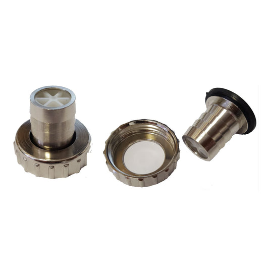 Best4Trade-Retail tap adaptor in brass: 1" BSPF inlet, 3/4" barb outlet