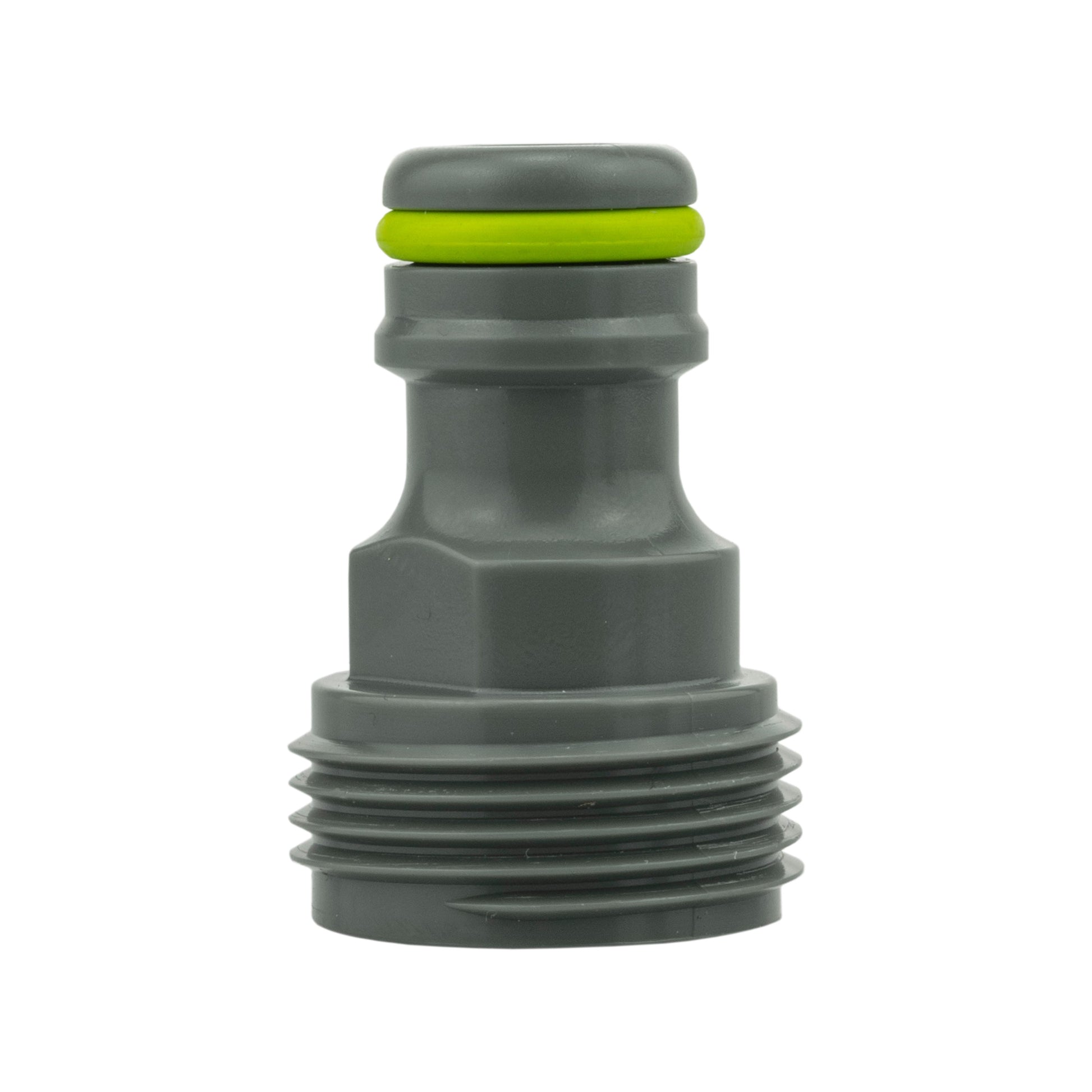 25mm MDPE Wandflansch-Adapter, grau-schwarzes Click-Lock Anschlussstück mit Gewinderingen