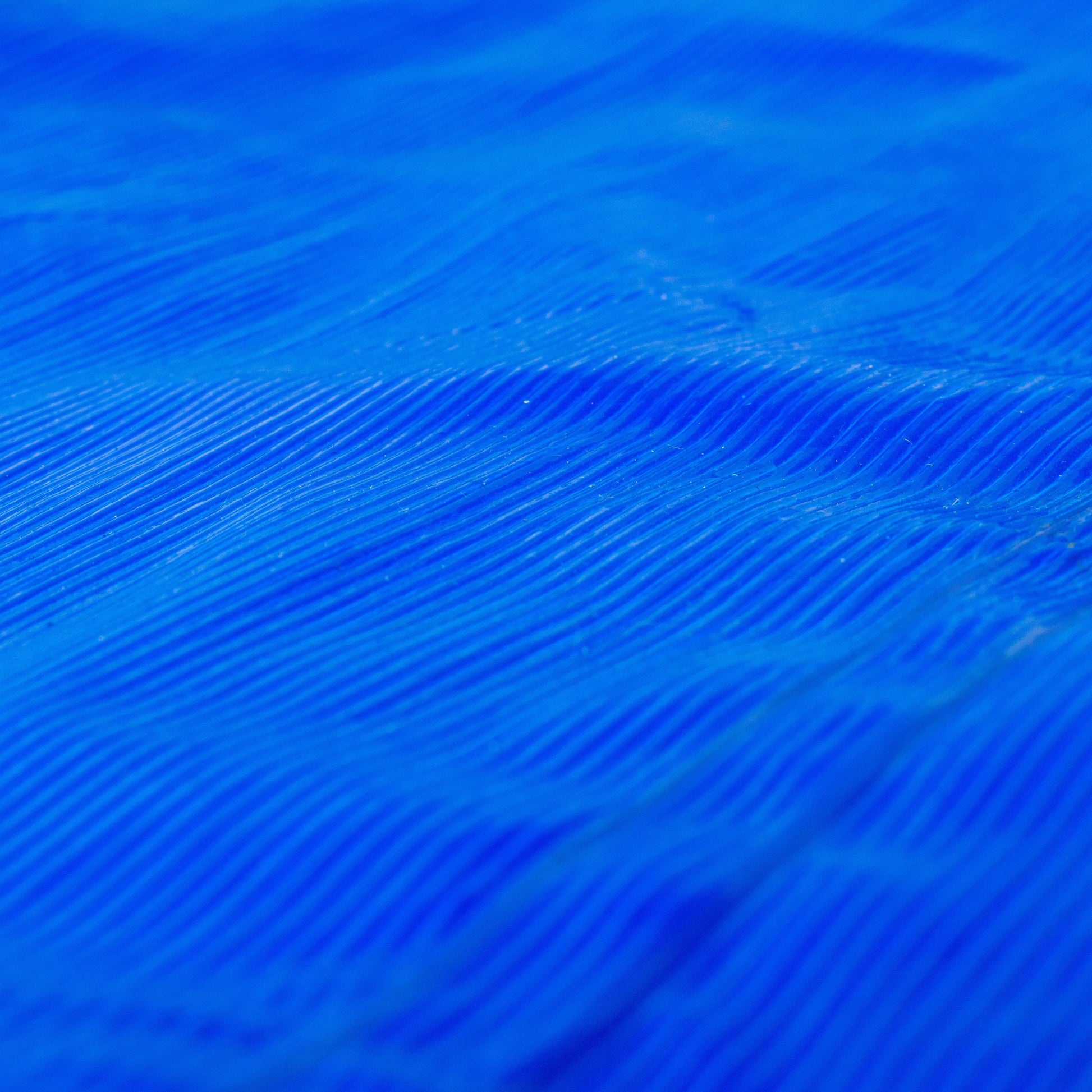 Blue LLDPE tarpaulin surface texture with fine ridged weave