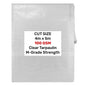 Clear tarpaulin 4m x 5m, 100 GSM M-grade strength, see-through plastic sheet
