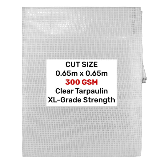 Transparente XL-Grade Plane, 0,65 m x 0,65 m, Gittergewebe, klar