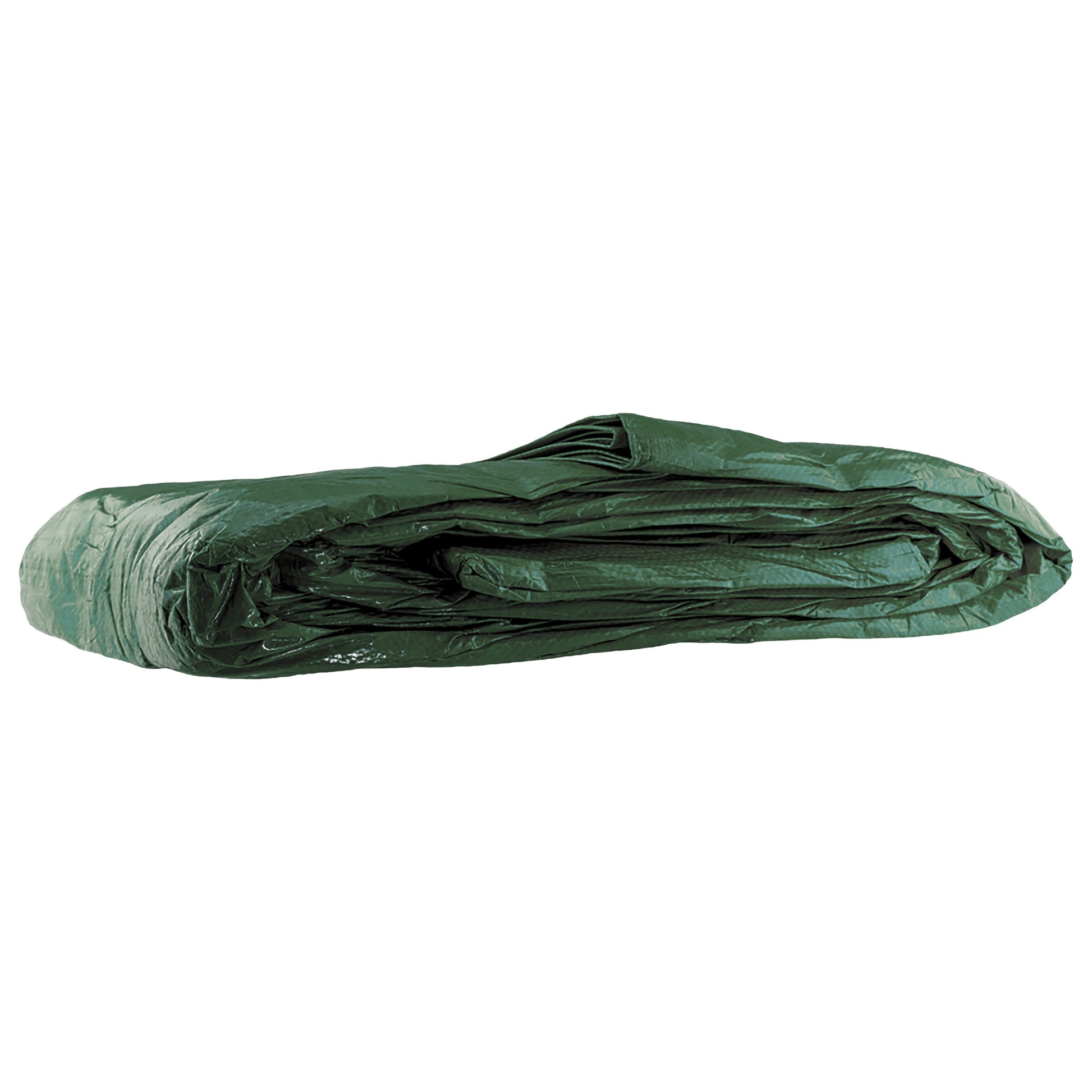 Grüne S-Grade Plane, gefaltet als Rolle, 5 m x 5 m