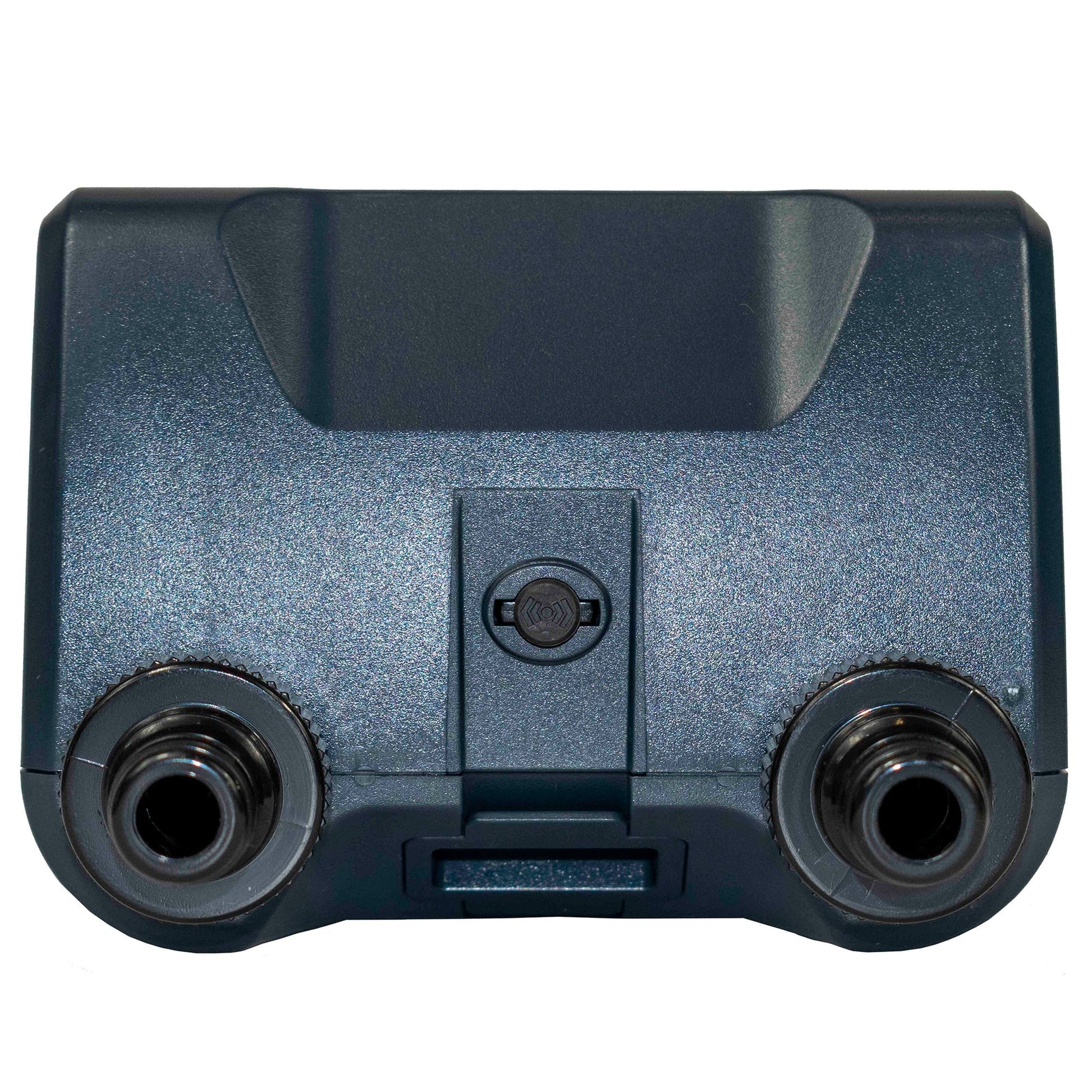 Water timer twin threaded ports with central cover and small indicator window