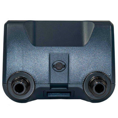 Water timer twin threaded ports with central cover and small indicator window