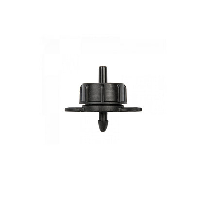 Turbo dripper outlet, black non-pressure compensating valve