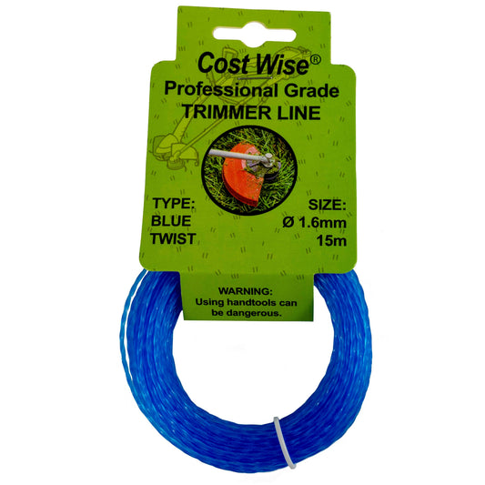 Strimmer Line blau gedreht 1,6 mm x 15 m, Profi-Qualität