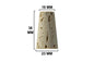 Tapered cork piece with dimensions: 18 mm top, 23 mm base, 38 mm height