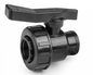 Full Flow Single Union PP ball valve 2" BSPF with lever handle