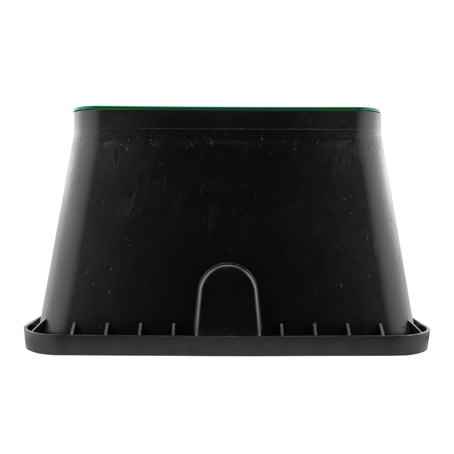 Standard valve box 51x38cm, black rear view with central handle