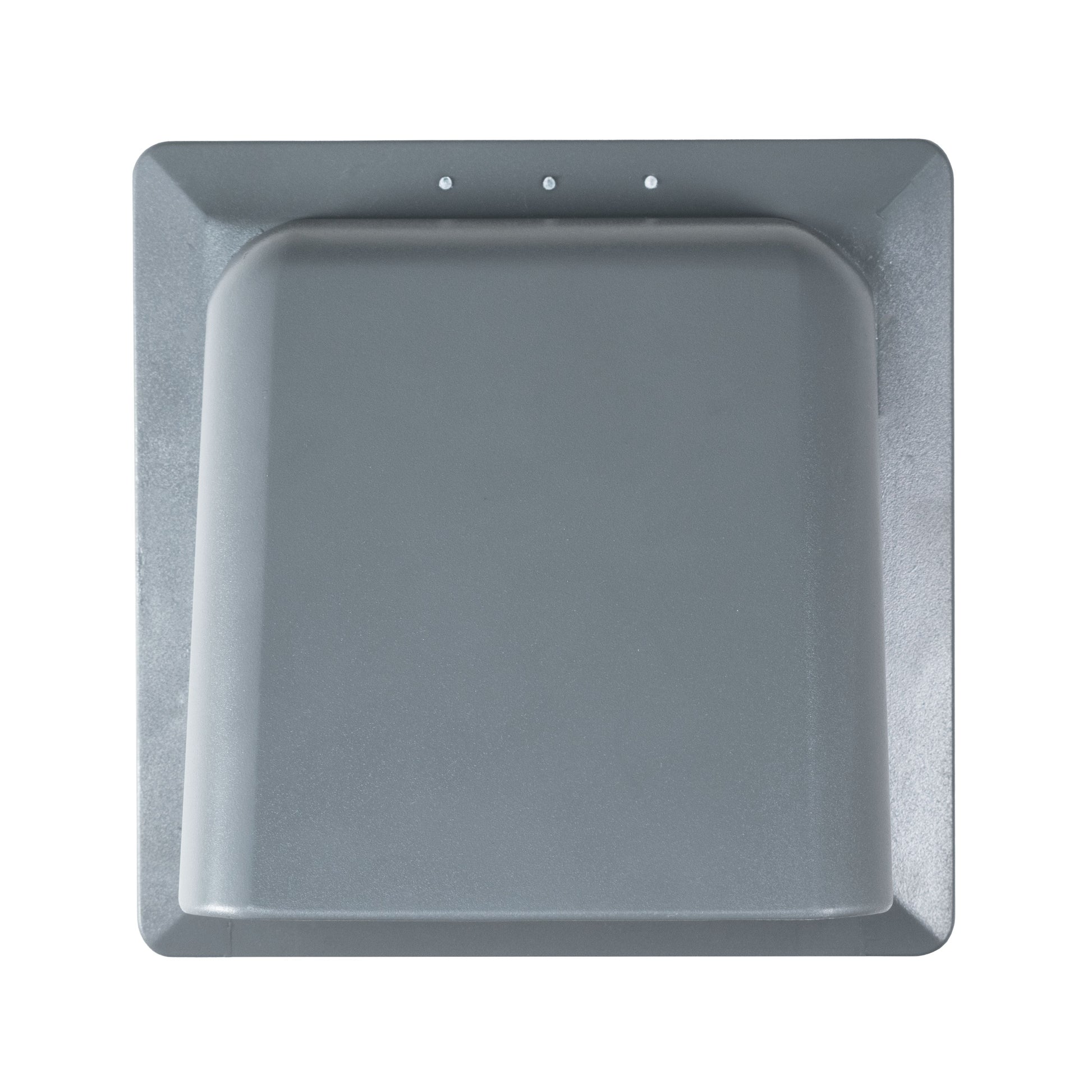 Graphite rectangular wall mounting base with bolt holes for ventilation kit