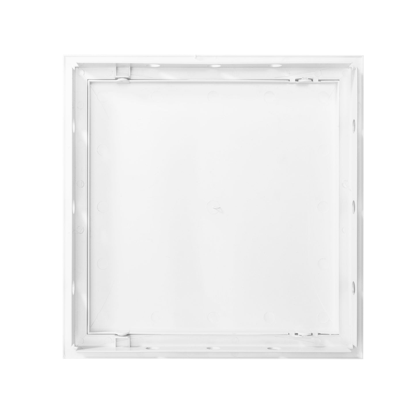 Access panel door PP in white, square frame, flush front