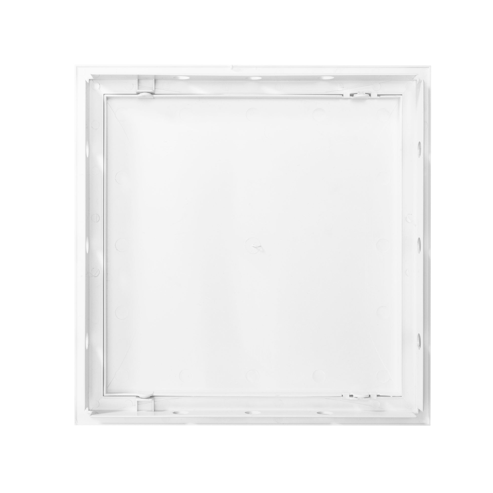 Access panel door PP in white, square frame, flush front