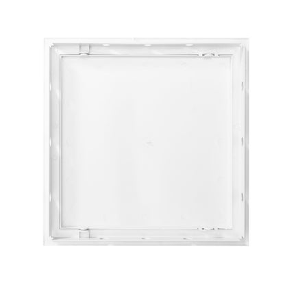 Access panel door PP in white, square frame, flush front