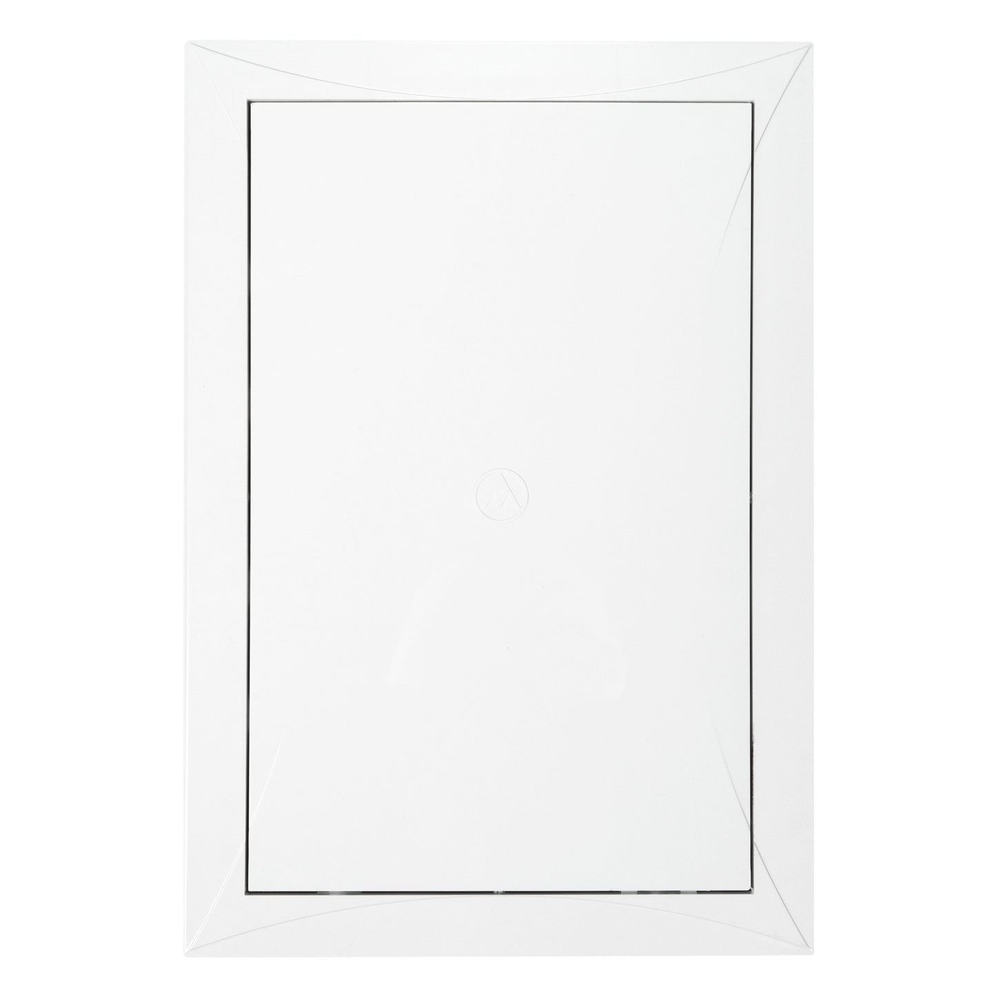 PP-Zugangsklappe weiß, 300 x 400 mm, Frontansicht mit eingelassener Öffnung