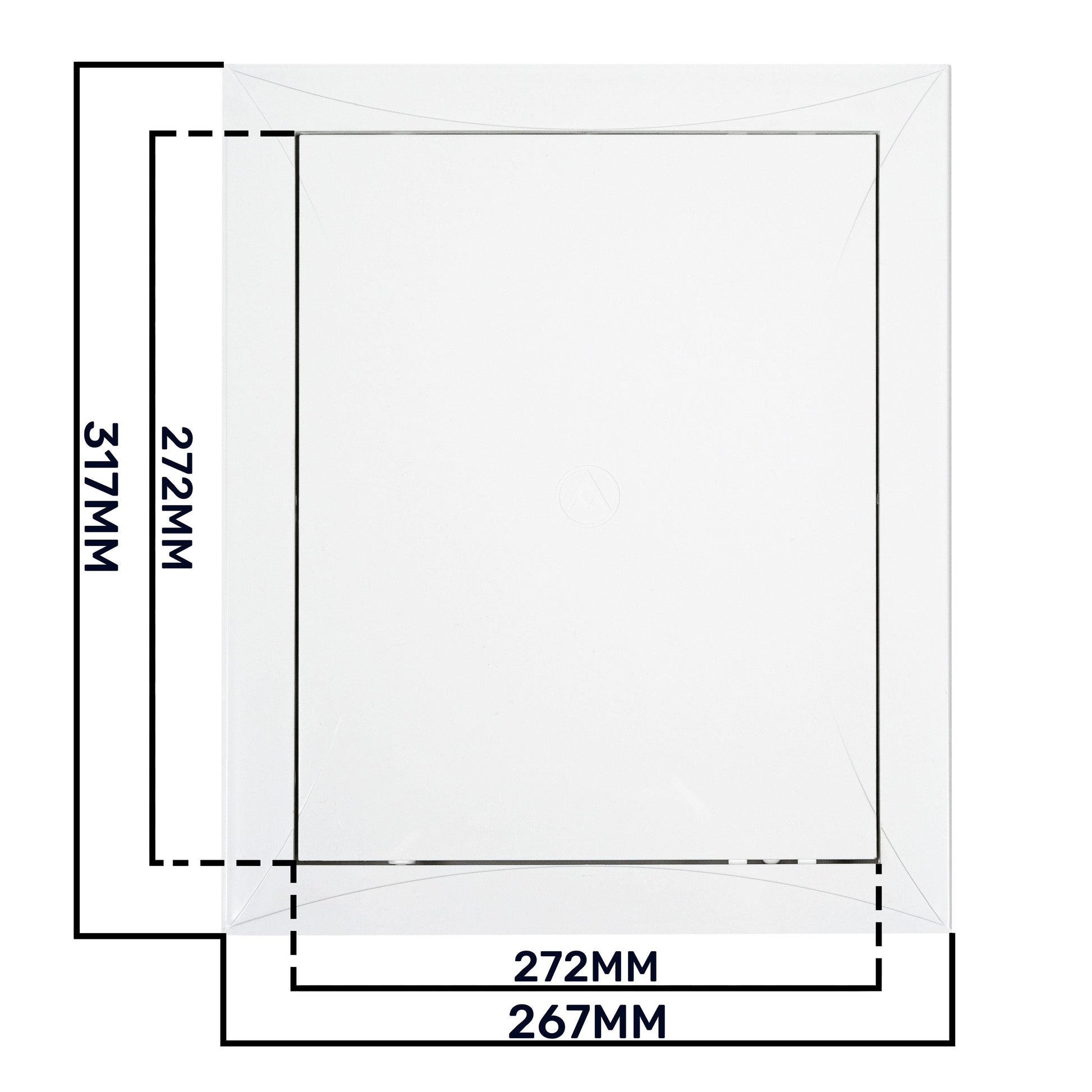 Side bar of access panel door with two circular holes; 24mm x 19mm