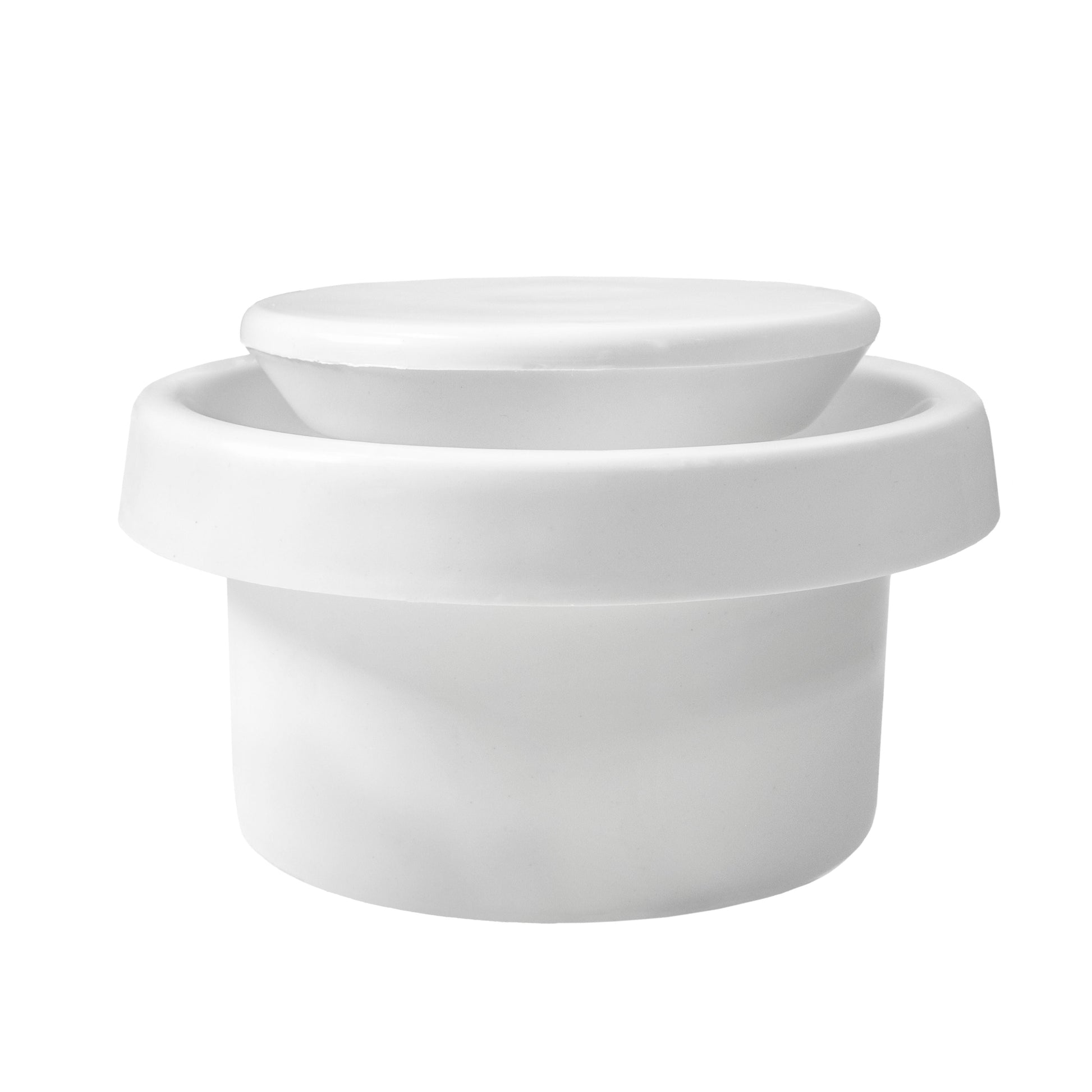White ABS ceiling extract valve, top cap and body section