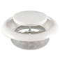 White 125mm ceiling extract valve, circular flange with central threaded support bolt