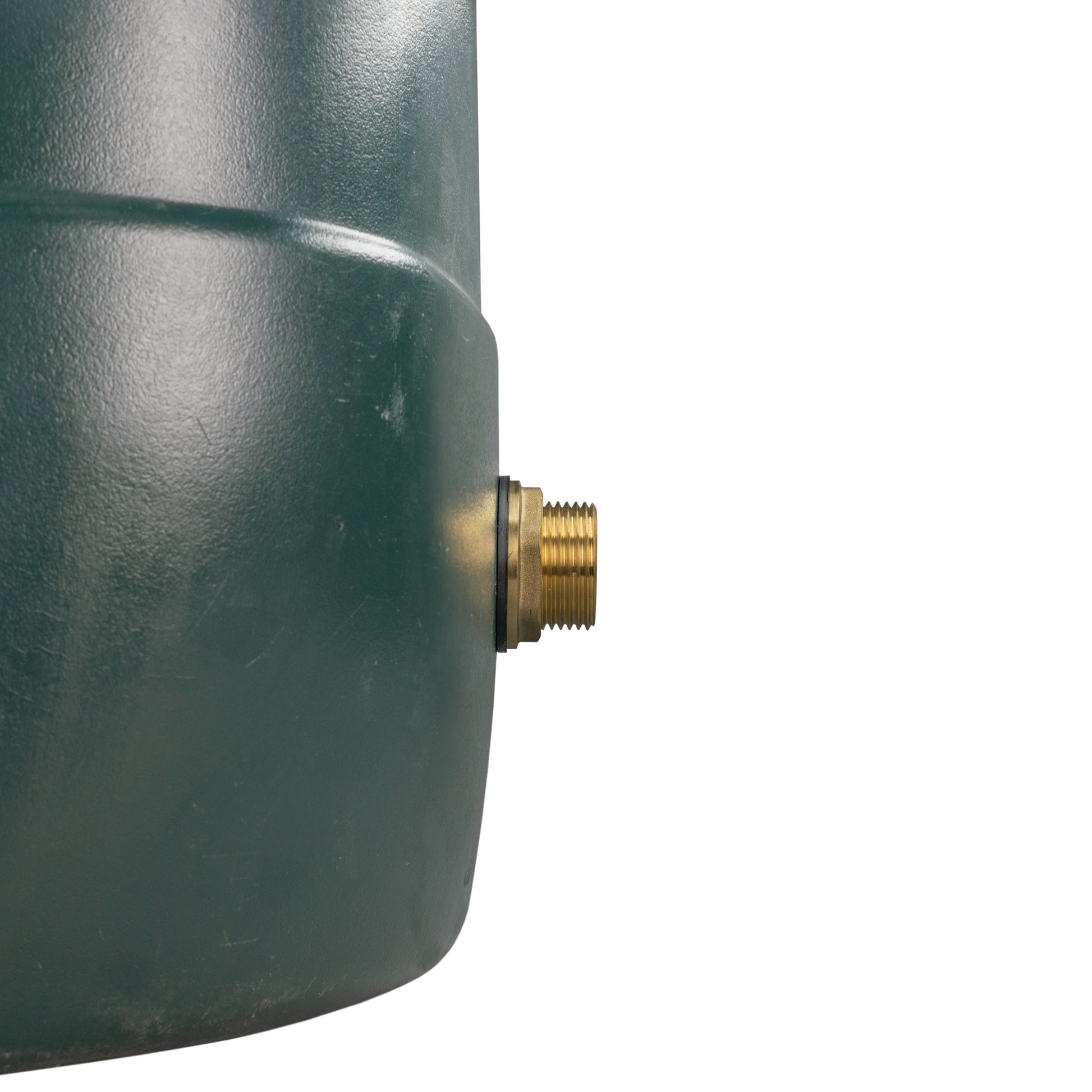 Brass threaded outlet with black O-ring for water butt connector