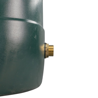 Brass threaded outlet with black O-ring for water butt connector