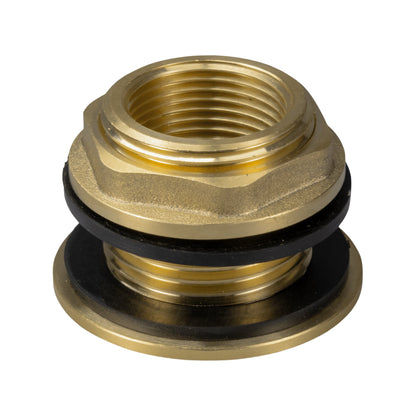Brass female thread opening with black sealing ring for 1/2" BSP connection