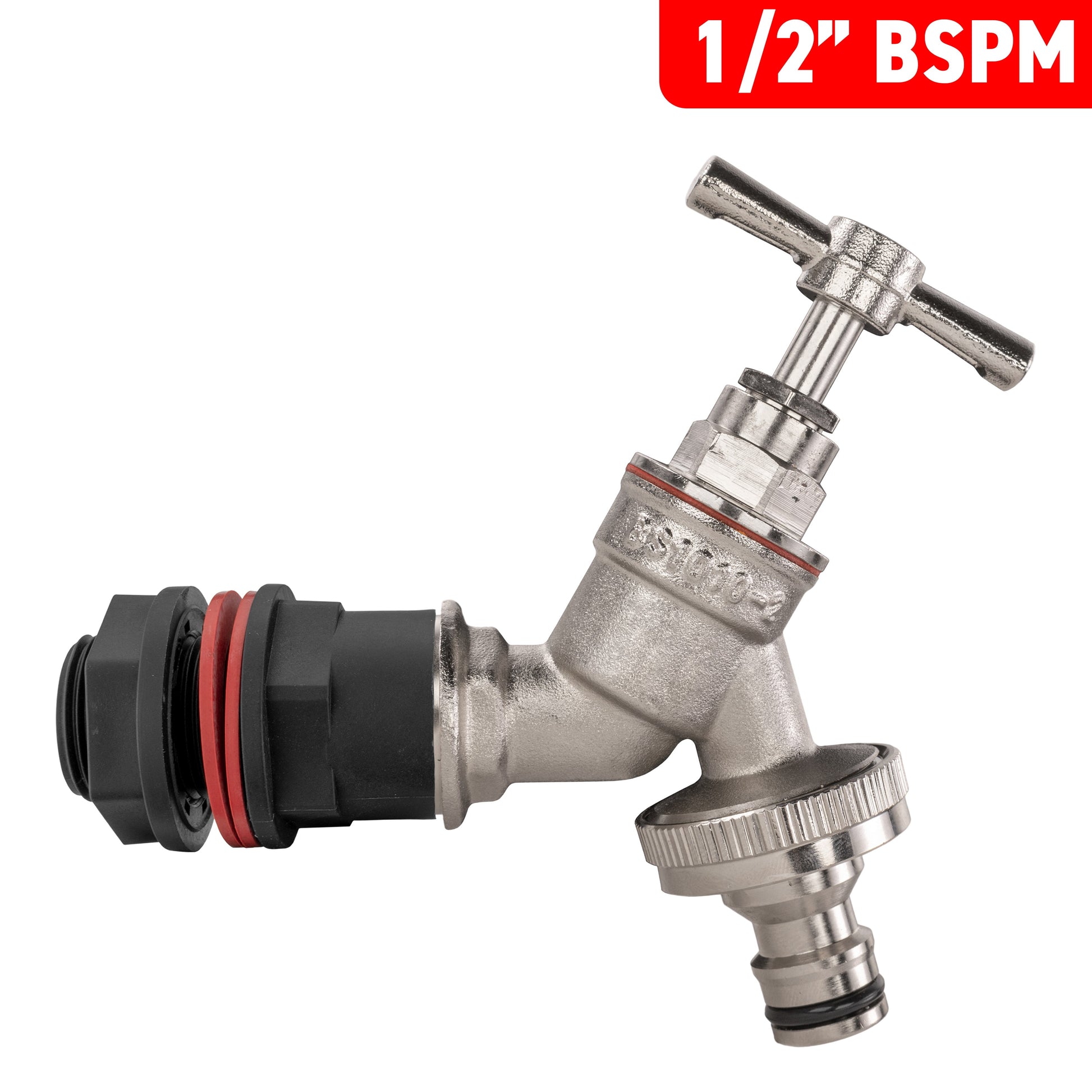 1/2" BSPM Wasserfass-Tap mit Schnellkupplungsadapter und Ventilhebel