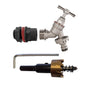 Wasserfass-Kit 1/2" Schnellkupplungstap mit Ventil und Bohrbit