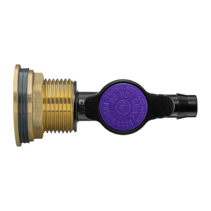 Irrigation valve kit parts: drill bit, barb fitting, washers and seal