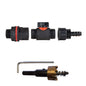 Wasserfass-Adapter mit Inline-Ventil, 1/2" Barb und rotem Dichtstreifen